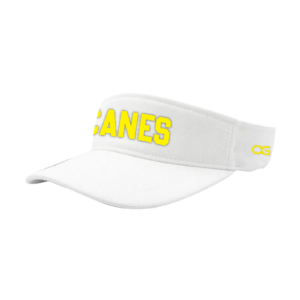 Canes White / Yellow FlexFit 110 Visor OSFA